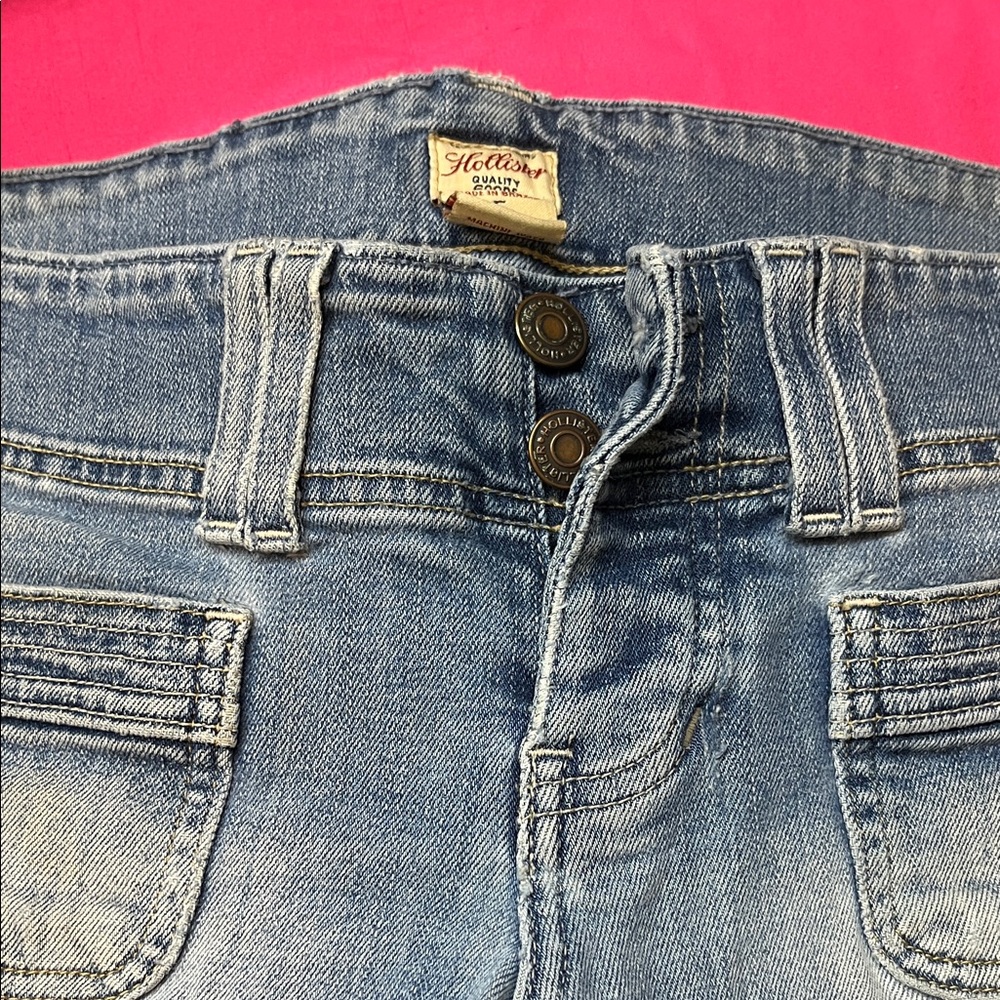 Hollister Light Blue Straight Leg Jeans - Picture 2 of 5